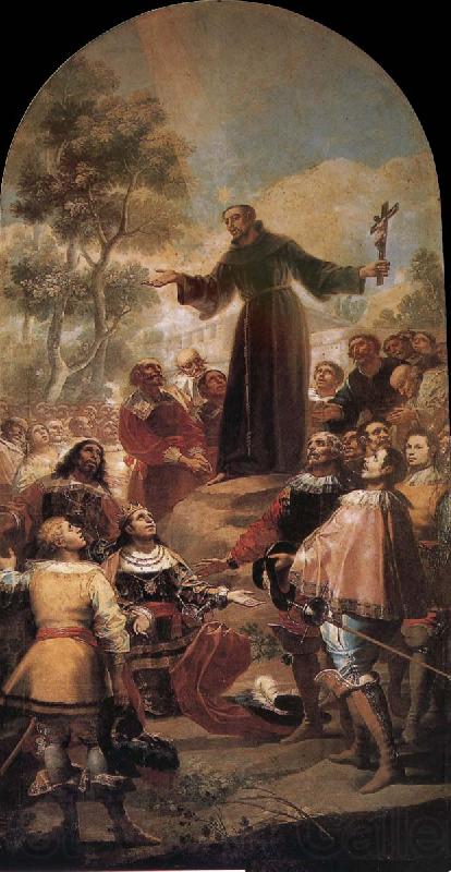 Francisco Goya St Bernardino of Siena preaching before Alfonso V of Aragon Germany oil painting art